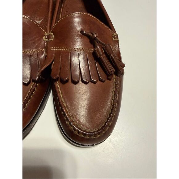 Cole Haan Size 9.5 Tassled Kiltie Loafers Brown Leather Classic Comfort Shoes main image 11